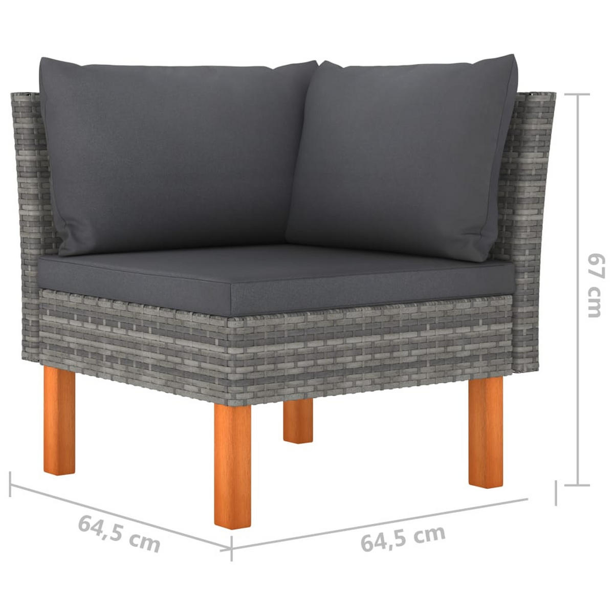 GARTENSET Yazdani 8-teilig - Grau, Metall - Nettlife