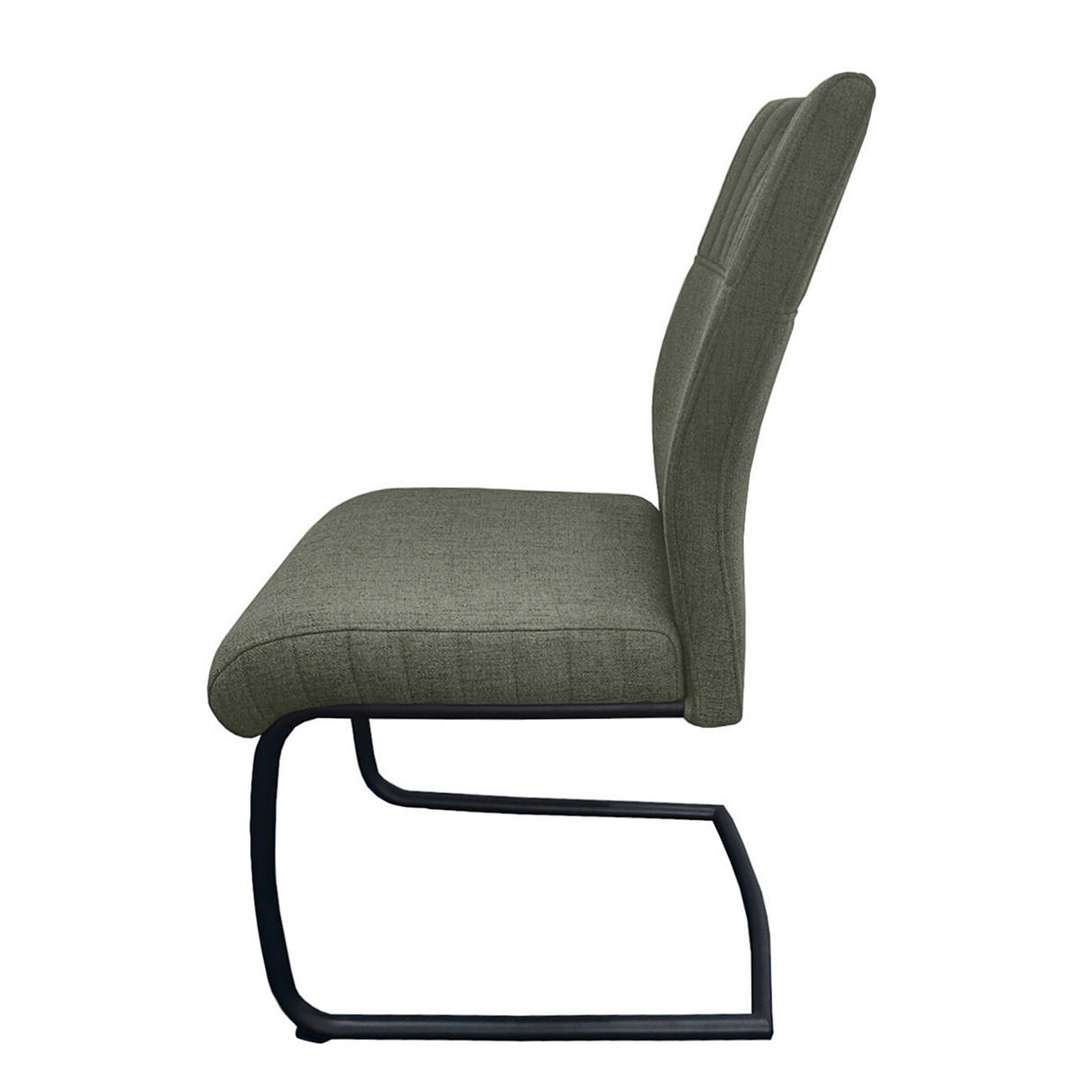 FREISCHWINGER - 2er-Set - Olivgrün, Textil/Metall (49/98/63cm) - home24