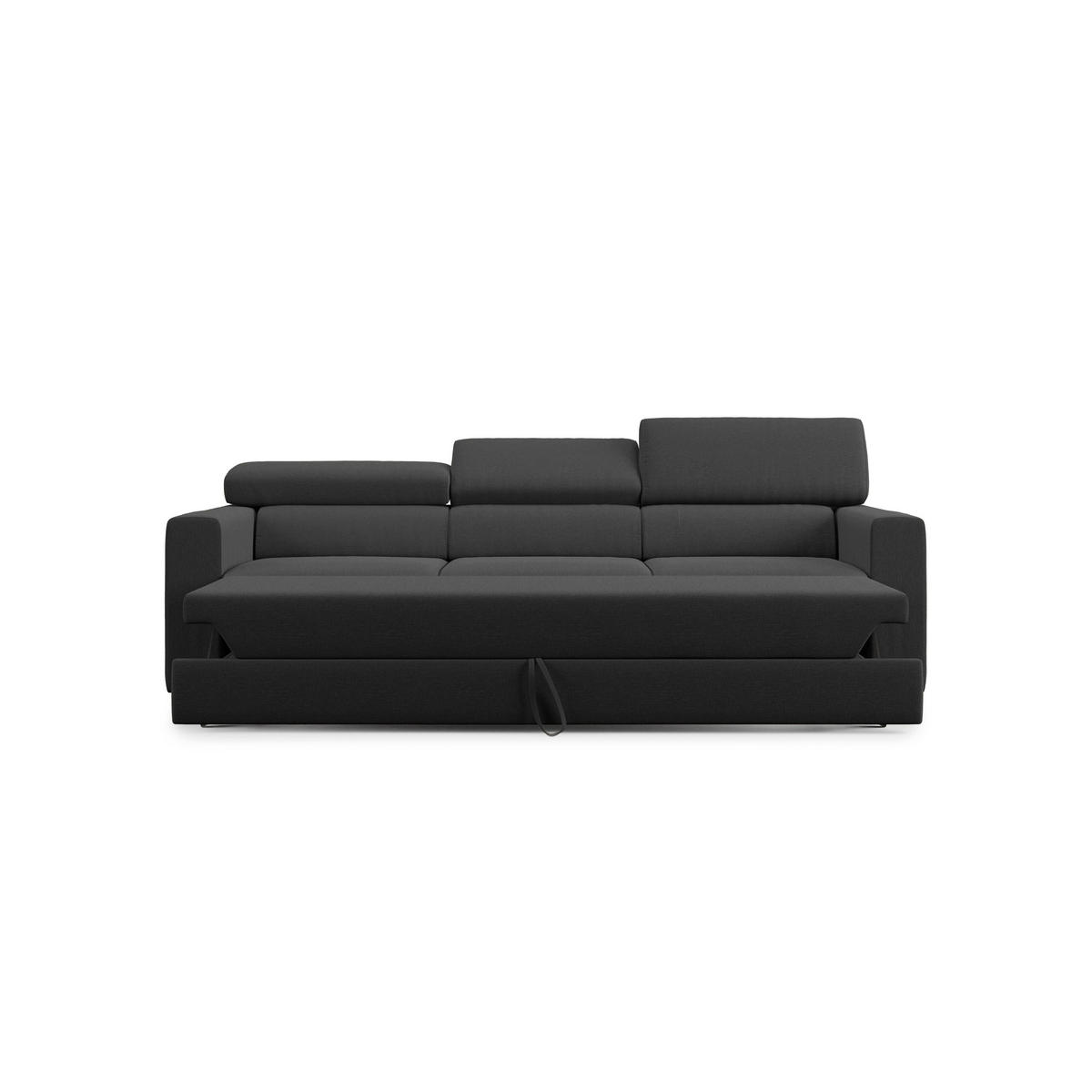 LINEARSOFA Dylan - Anthrazit, Textil (240/74/100cm) - Divani.store