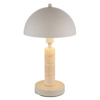 TISCHLEUCHTE Travertin Sand - Bernsteinfarben, Metall (20/20/34cm) - Globo Lighting