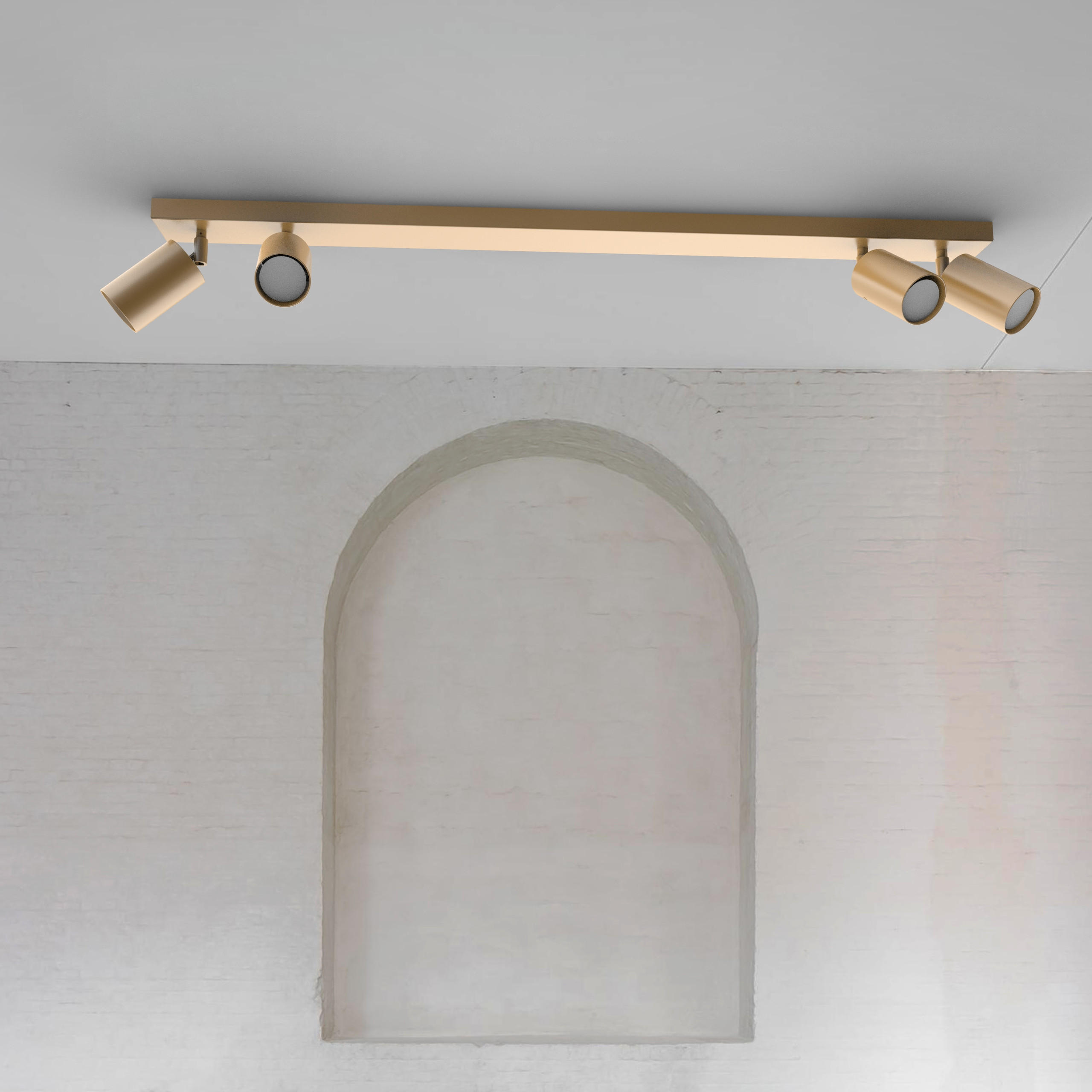 DECKENLEUCHTE - Goldfarben, Metall (6/100/6cm) - Lumicom