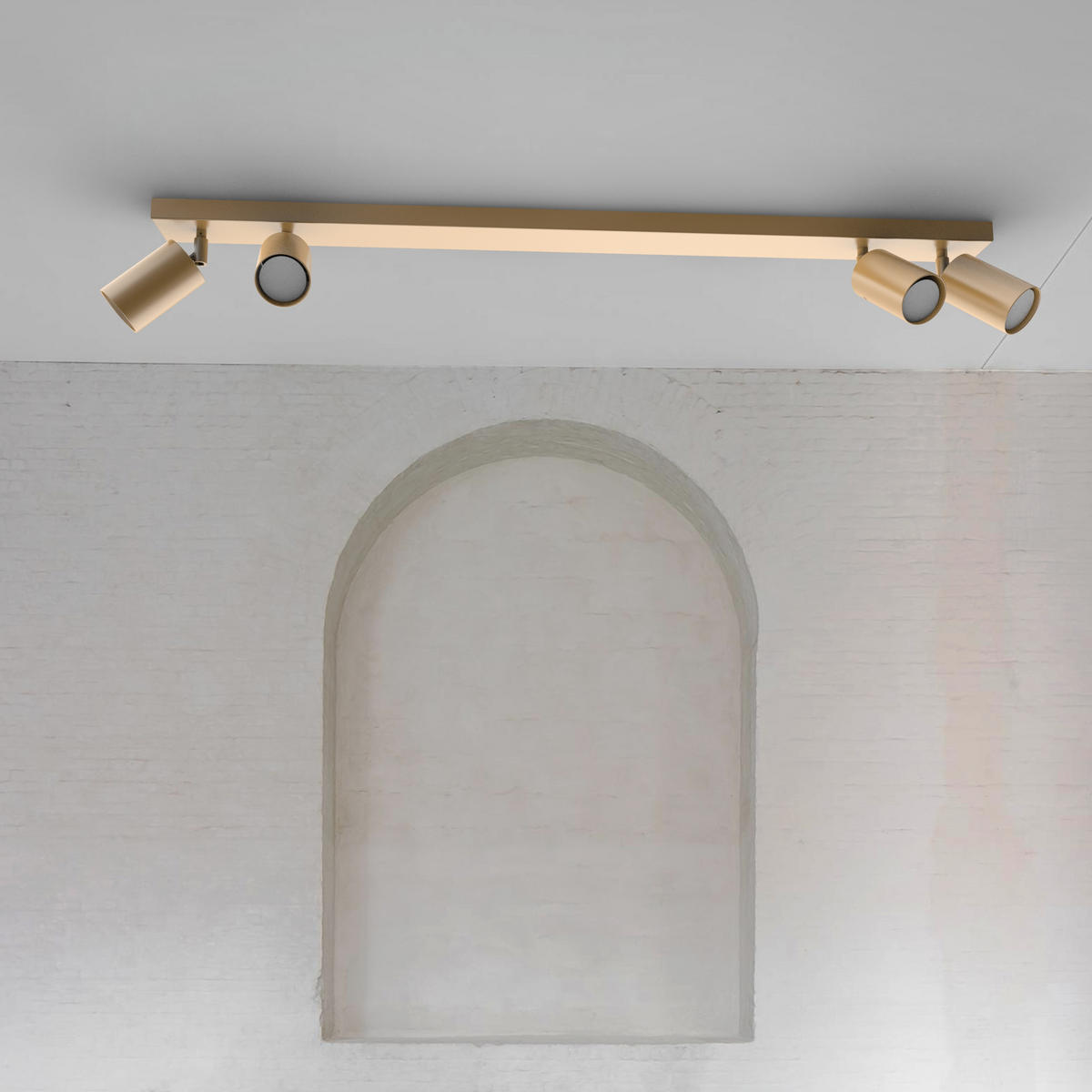 DECKENLEUCHTE - Goldfarben, Metall (6/100/6cm) - Lumicom