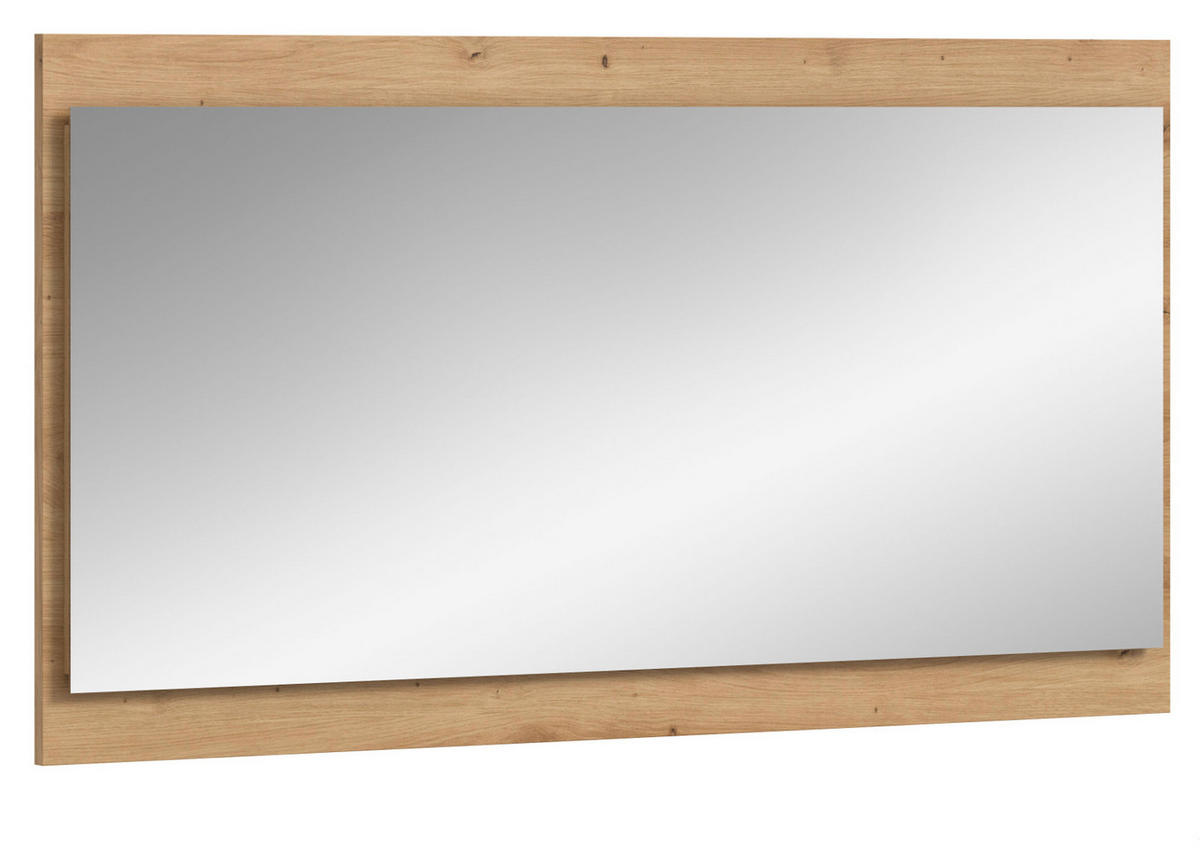 GARDEROBENSPIEGEL Artisan Eiche hängend, Wandspiegel 110 x 60 cm - Eiche Artisan, Glas/Holzwerkstoff (110/60/6cm) - Inn.Furn
