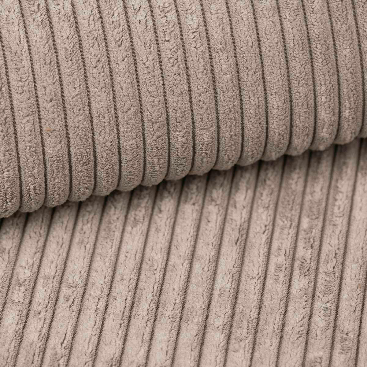 PANORAMASOFA Jimmy 5 Sitzplätze Taupe - Taupe, Holz (348/77/148cm) - Petits-meubles