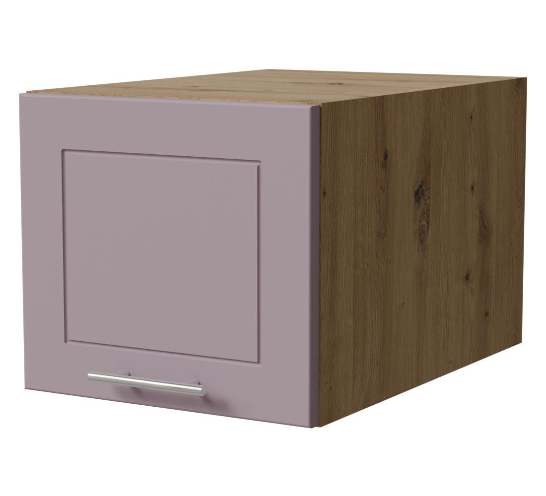 AUFSATZSCHRANK Bari W6B/40 Eiche Artisan / RAL 4009 pastellviolett 40 / 59 / 36cm - Violett/Eiche Artisan, Holz/Holzwerkstoff (40/36/59cm) - Feldmann-Wohnen