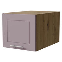 AUFSATZSCHRANK Bari W6B/40 Eiche Artisan / RAL 4009 pastellviolett 40 / 59 / 36cm - Violett/Eiche Artisan, Holz/Holzwerkstoff (40/36/59cm) - Feldmann-Wohnen