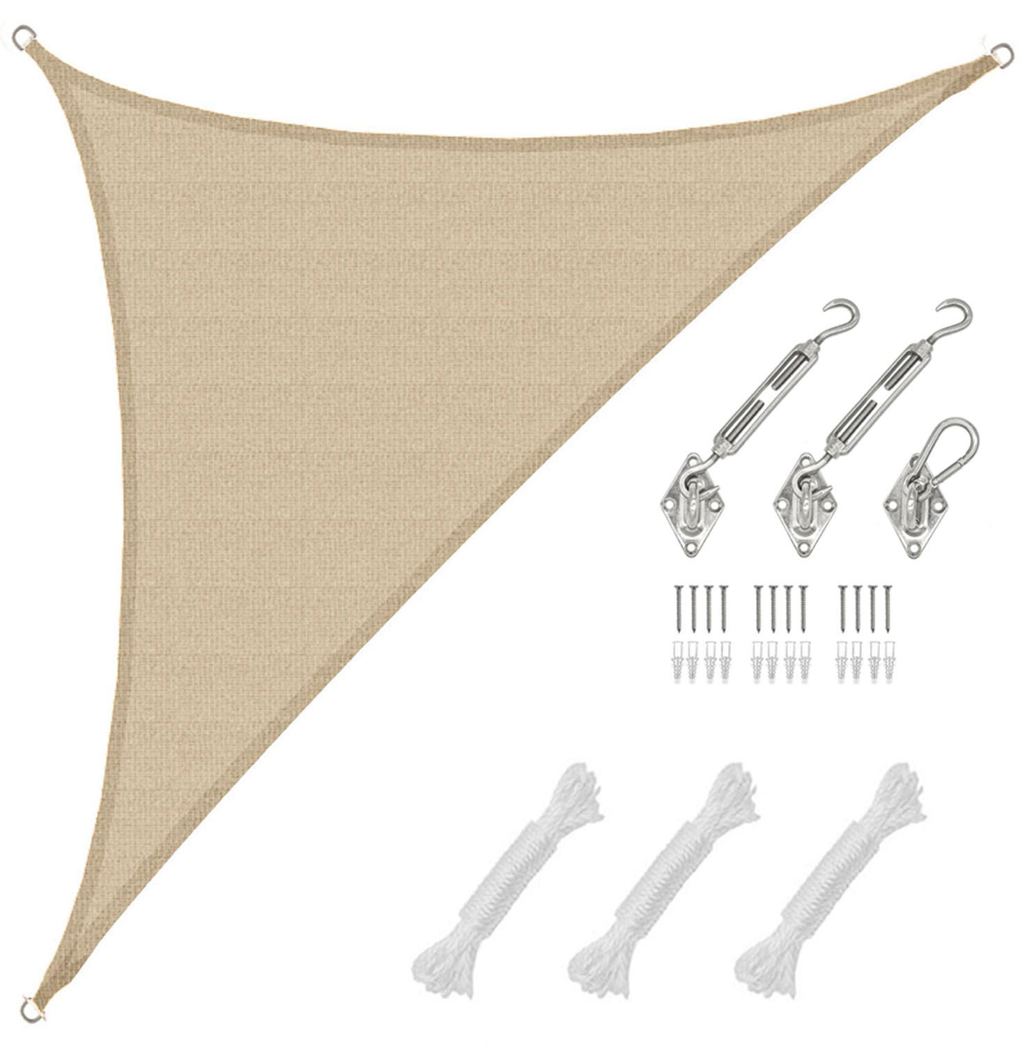 SONNENSEGEL Luftdurchlässig 600/420 cm Beige - Beige, Kunststoff (420/600cm) - Amanka