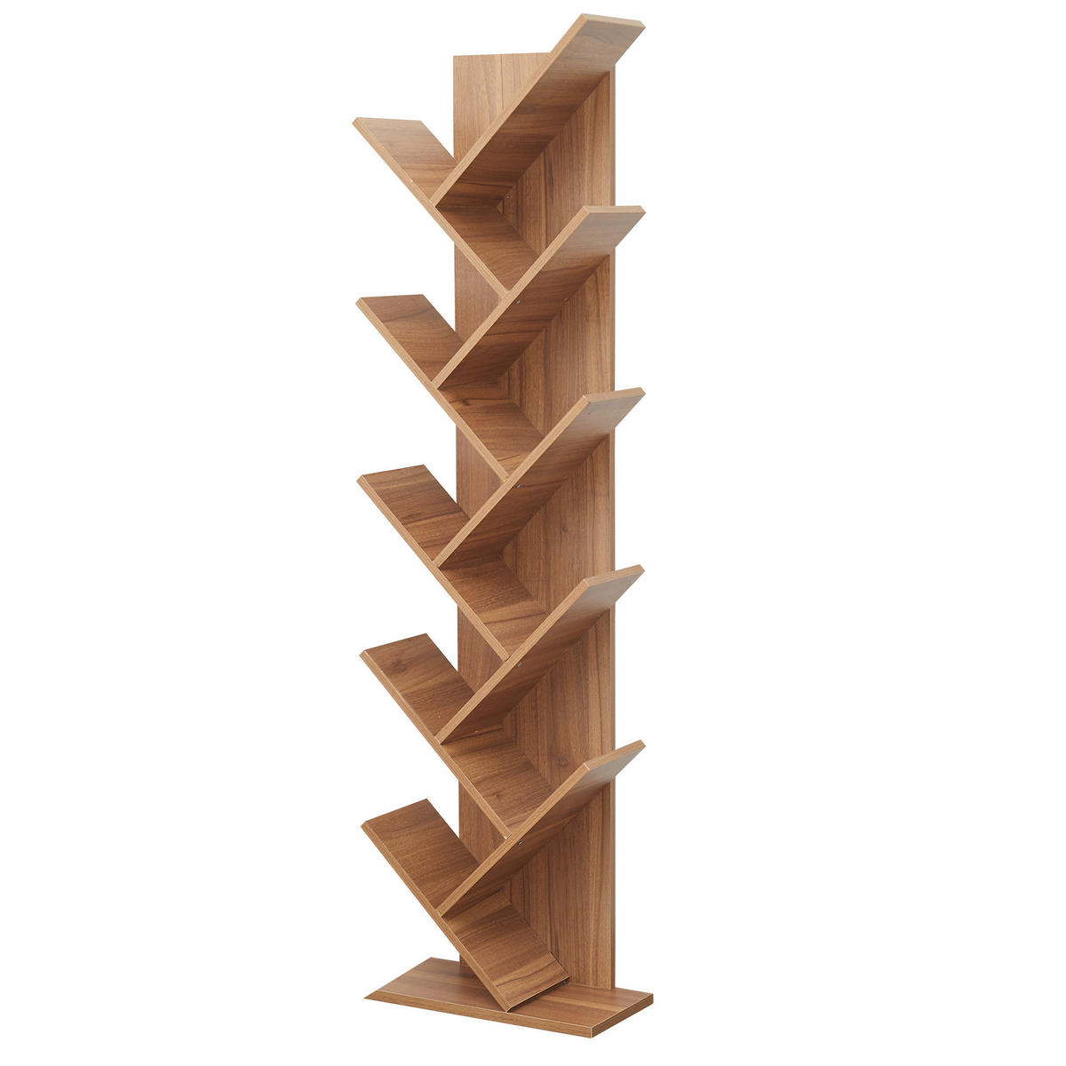 BÜCHERREGAL Braun 22/45/164 cm - Braun, Holzwerkstoff (22/164/45cm) - Mobili Rebecca