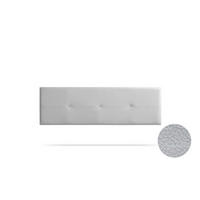 KOPFTEIL gepolstert NAPOLI Kunstleder 170x50x5 cm - Silber - Moonia - Silberfarben, Holz (170/5/50cm)