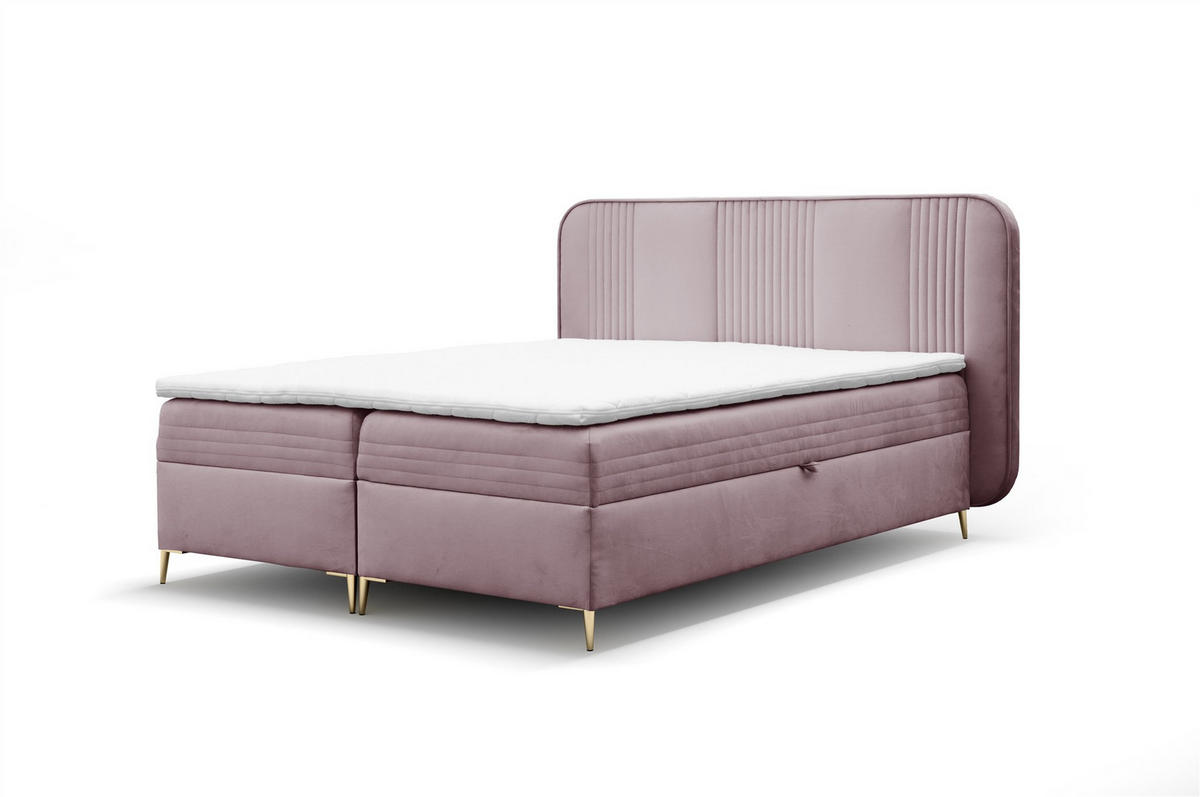 BOXBETT Alize - Altrosa, Holzwerkstoff/Textil (160/200cm) - Fun Möbel