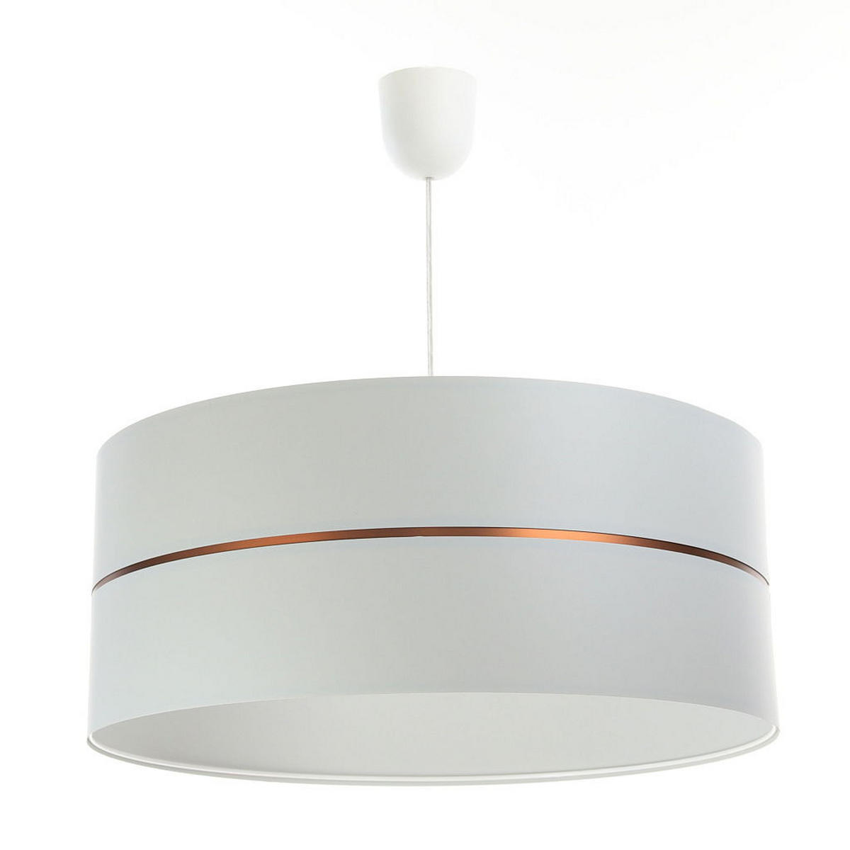 HÄNGELEUCHTE Grau 30/21 cm - Grau/Kupferfarben, Kunststoff (30/0.45/21cm) - ONZENO