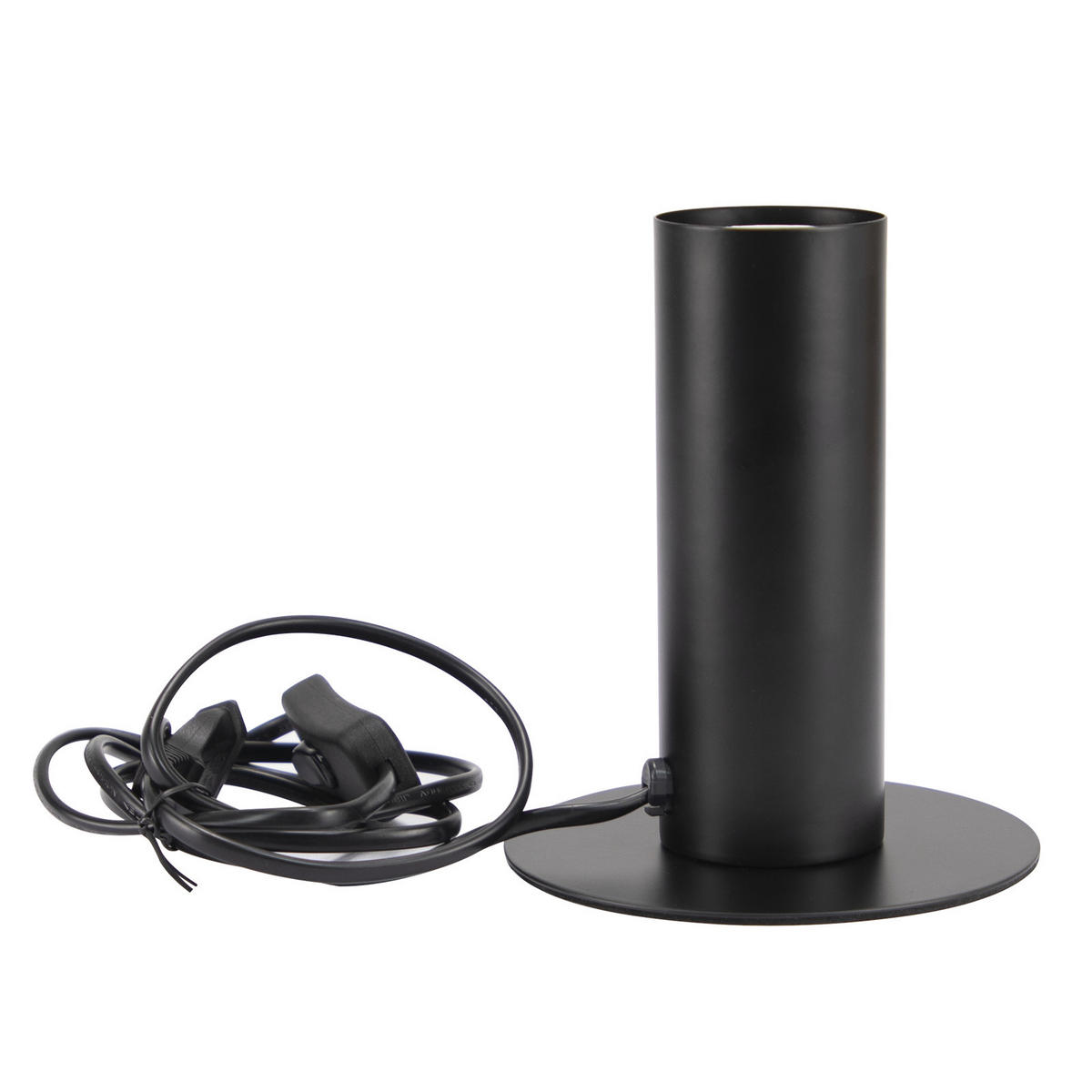 TISCHLEUCHTE Naughton - Schwarz, Metall (13/13/15cm) - Nettlife