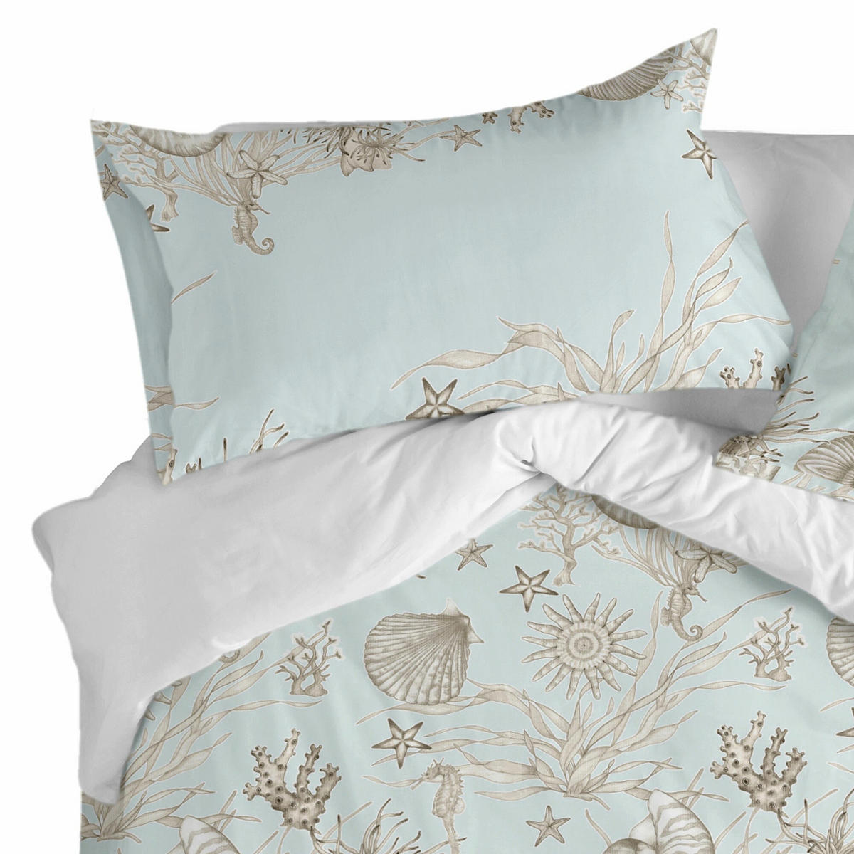 KISSENBEZUG coral reef 60x60 cm mehrfarbig - Multicolor, Textil (60/60cm) - Happy Friday
