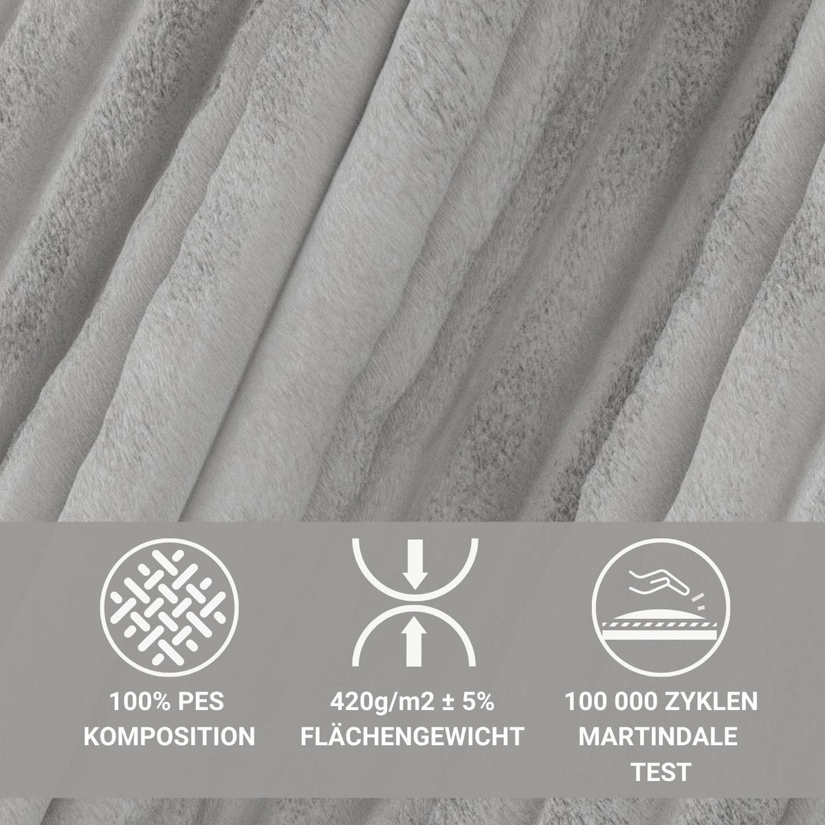 ECKSOFA Maze Grau Plüsch - Rechts Seite - Schwarz/Grau, Holz/Holzwerkstoff (294/185cm) - Maison de Reve