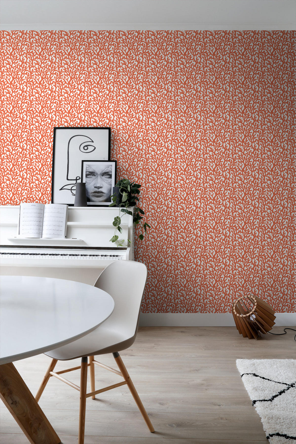TAPETE Koralle 50 x 900 cm - Orange, Papier (50/900cm) - ESTAhome