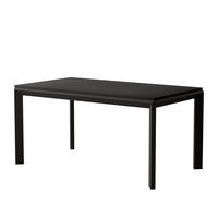 AUSZIEHTISCH FARO 160-250/90/76 cm, Schwarz / Schwarz - Schwarz, Holzwerkstoff/Metall (90/160/76cm) - Idohome