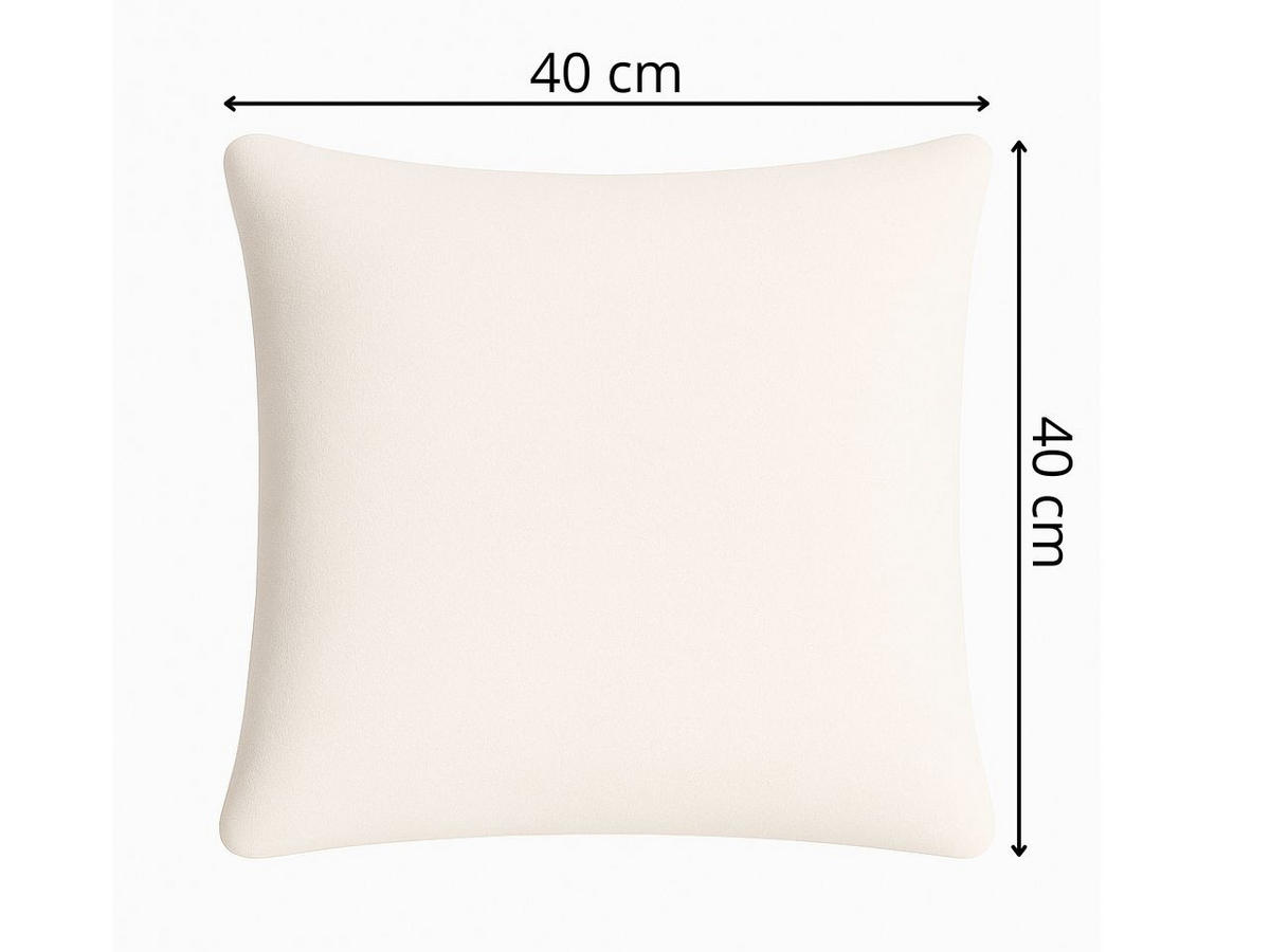KOPFKISSEN Silente 40/40 cm - Beige/Schwarz, Textil/Metall (40/40cm) - Graingold
