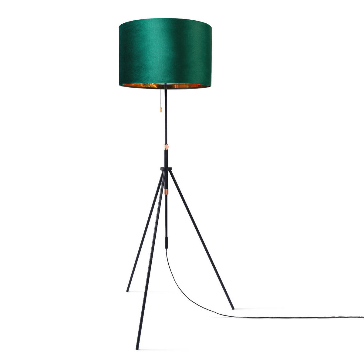 STEHLEUCHTE Naomi Fl - Grün, Metall (52.7/52.7/176.5cm) - Paco Home