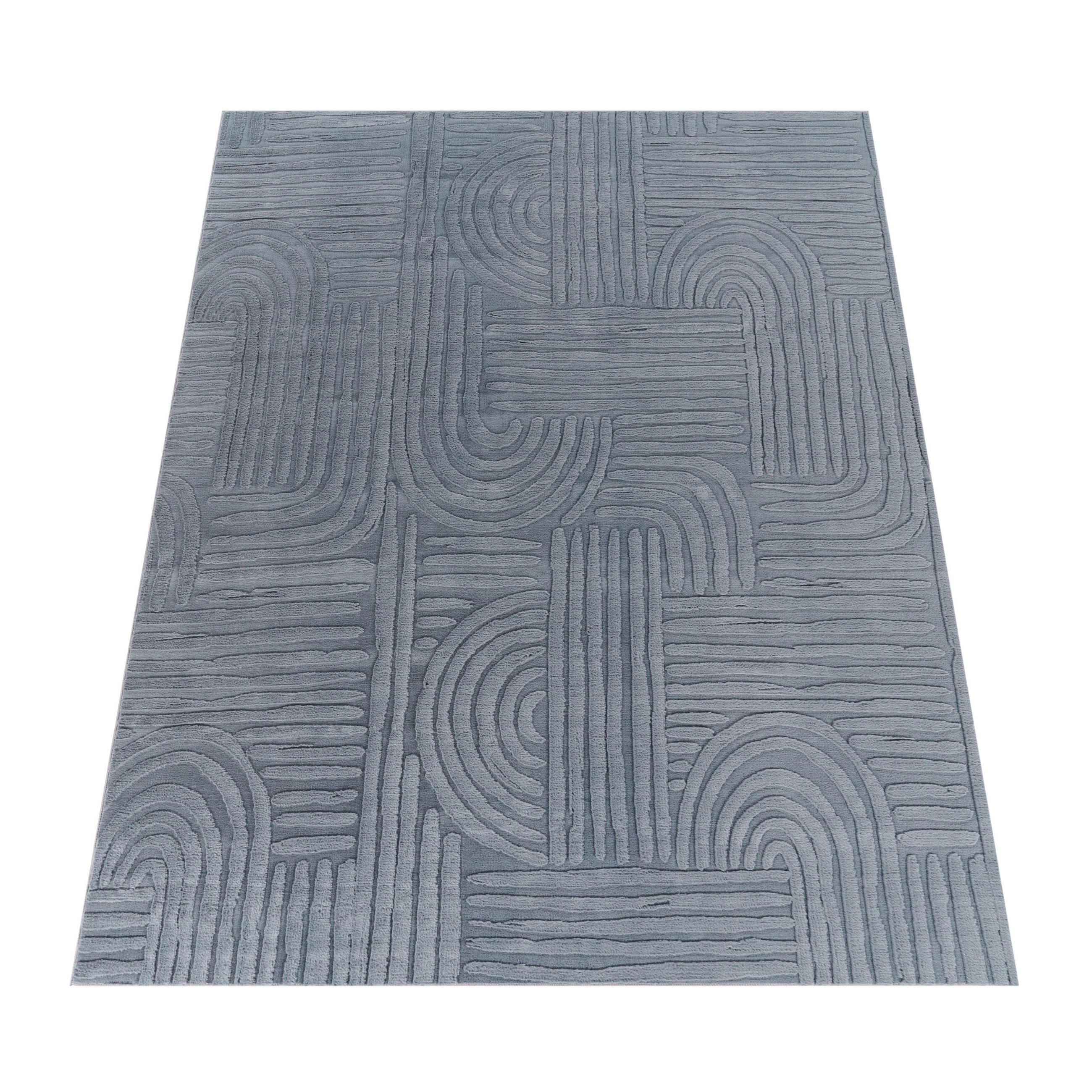KURZFLORTEPPICH 80/150 cm Lelystad 527 - Anthrazit, Textil (80/150cm) - Paco Home