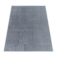 KURZFLORTEPPICH 160/220 cm Lelystad 527 - Anthrazit, Textil (160/220cm) - Paco Home