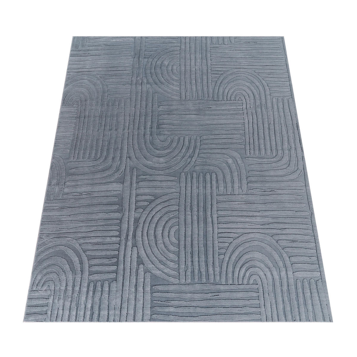 KURZFLORTEPPICH 160/220 cm Lelystad 527 - Anthrazit, Textil (160/220cm) - Paco Home