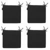 SITZKISSEN Panama 40/40 cm 4er-Set - Schwarz, Textil (40/4/40cm) - Madison