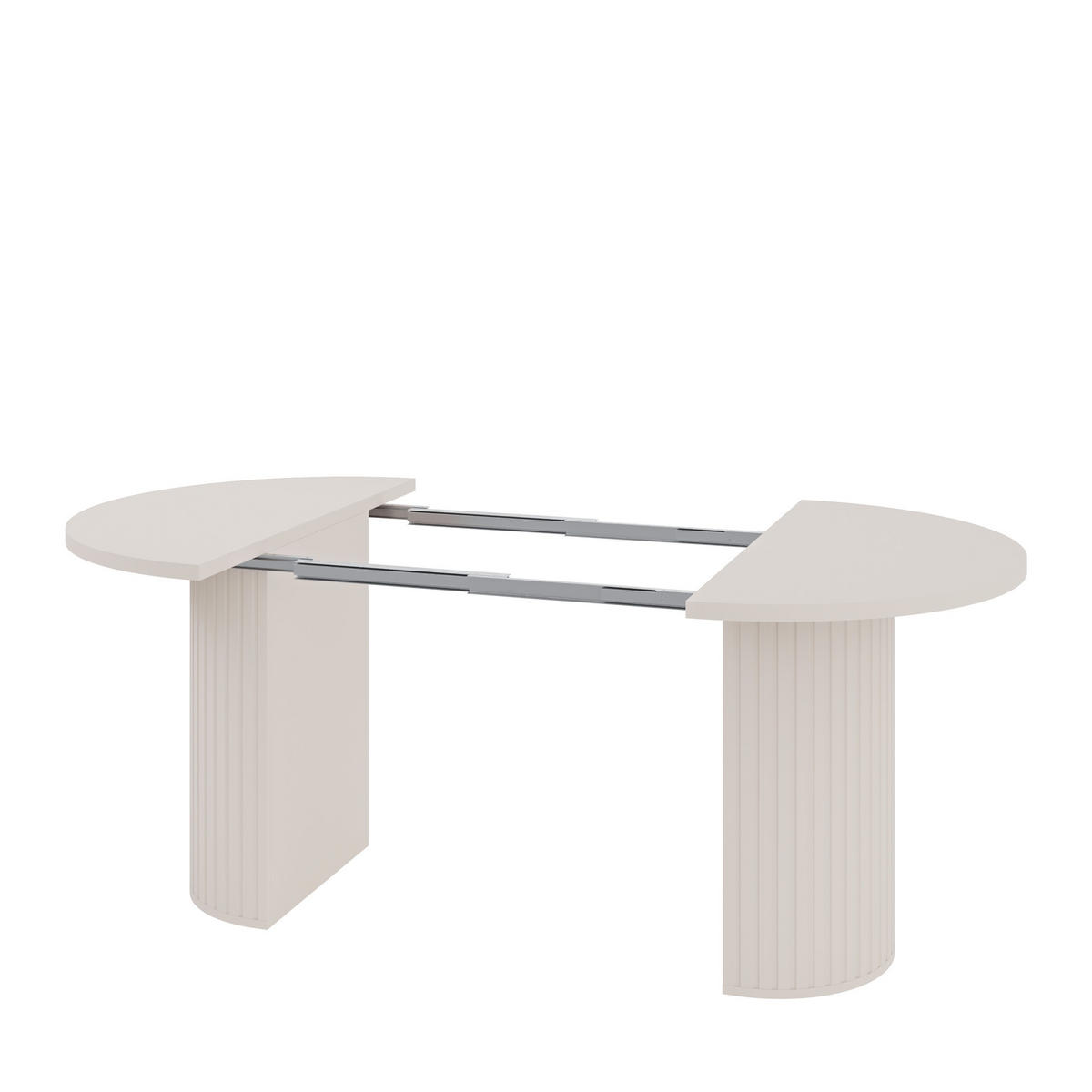 ESSTISCH BOLLA Ausziehbar 100 - 188 / 100 x 75 cm - Beige, Holz (100/100/75cm) - MASSENO