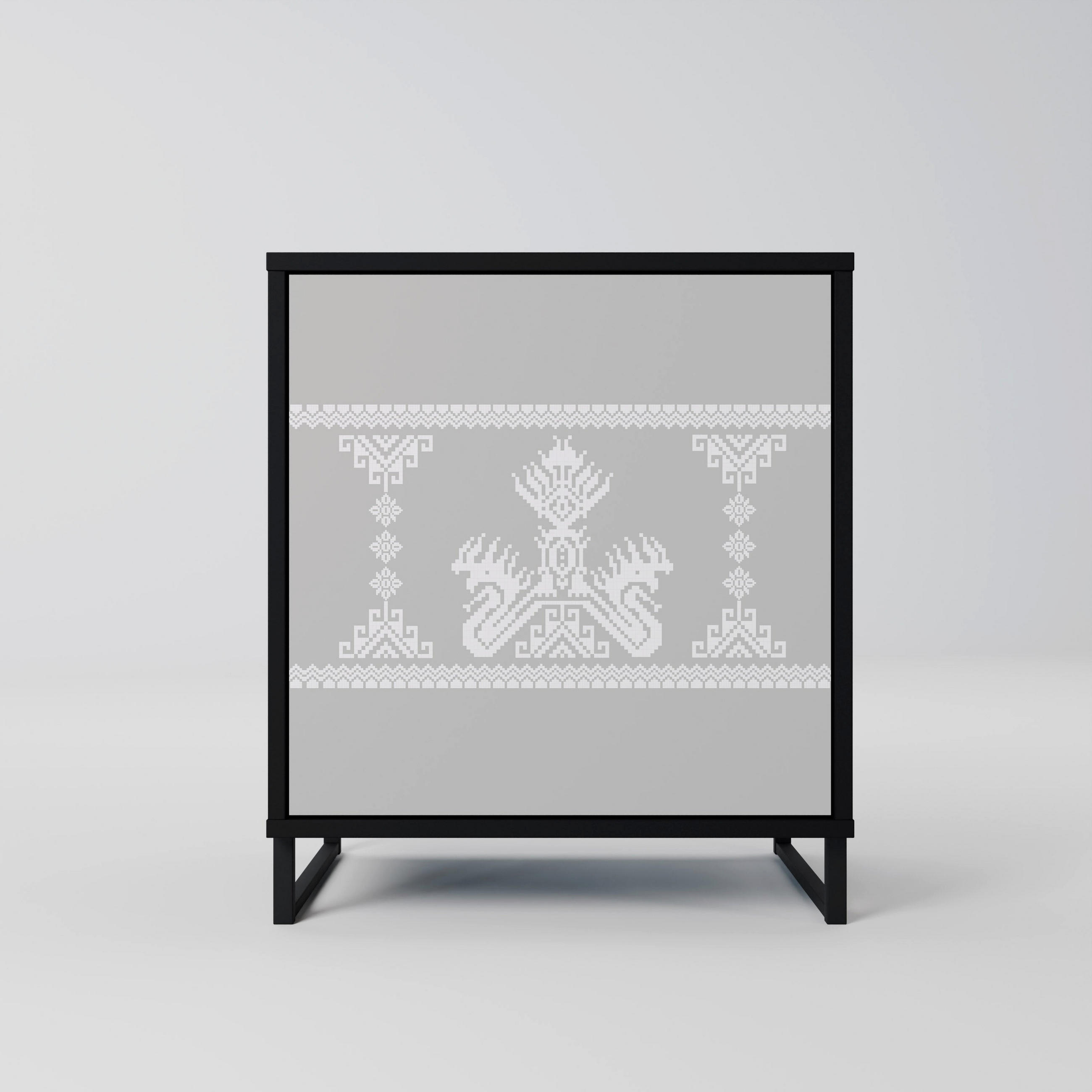 SpaceRebels Sideboard Schwarz 57.5x67.5x42 cm