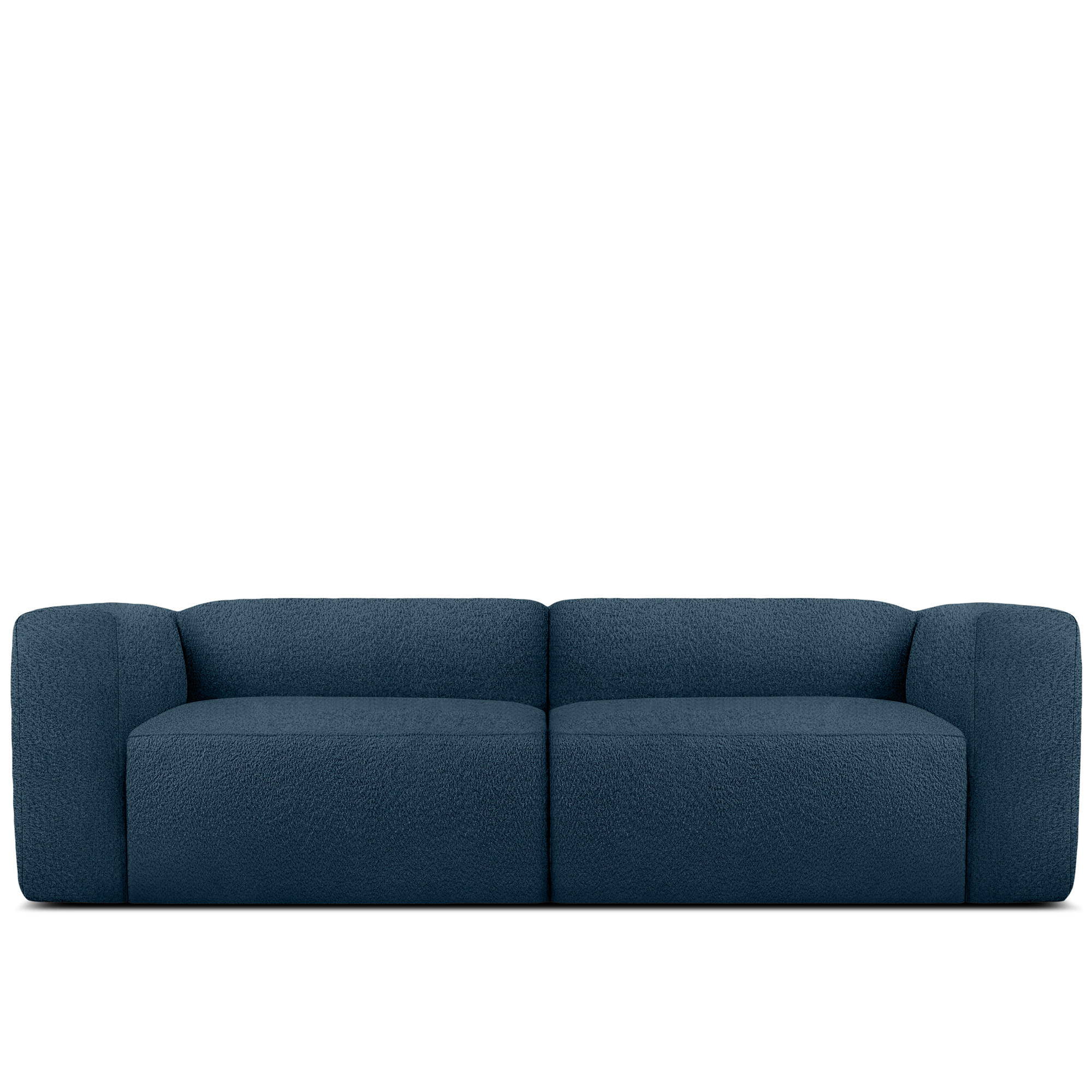 2,5-SITZER SOFA BUFFO, Marineblau - Dunkelblau, Holz/Holzwerkstoff (250/73/96cm) - KONSIMO®