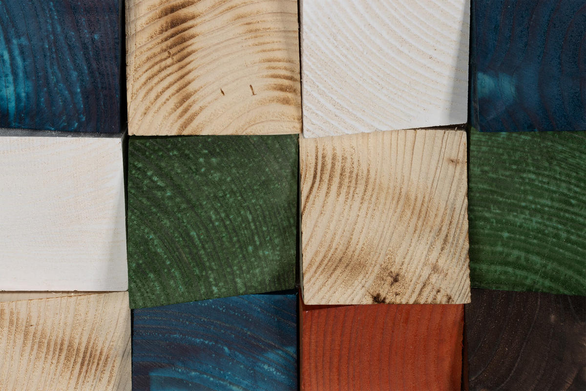 HOLZBILD Bunt 75/75 cm - Multicolor, Holz (7/75cm) - KUNSTLOFT
