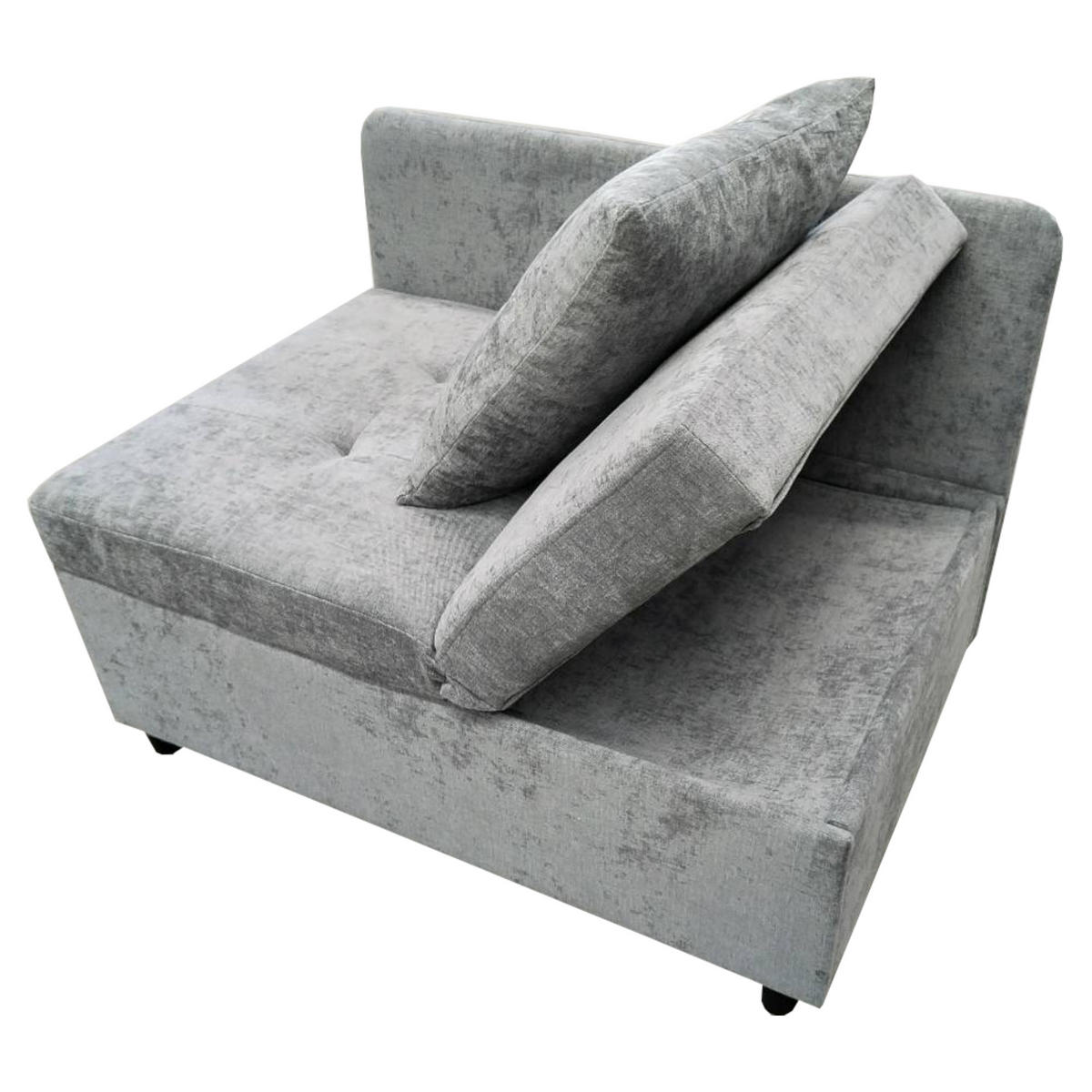 SOFABETT 177/68/65 cm Grau - Grau, Textil (68/65/177cm)
