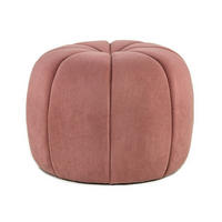 POUF Samt Rosa - Rosa, Textil (50/38/50cm) - Nordlys