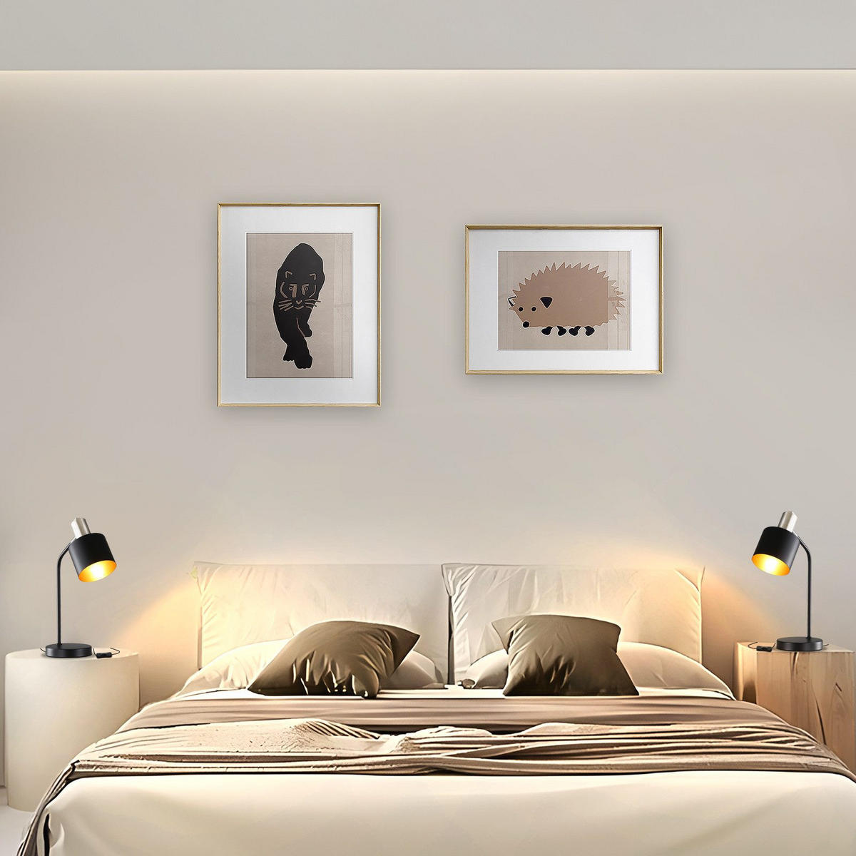 TISCHLEUCHTE Draethk 15.0/44.0/15.0 cm - Schwarz, Metall (15/15/44cm) - ZMH