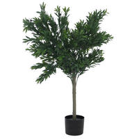 KÜNSTLICHER OLIVENBAUM Grün - Grün, Kunststoff (130cm) - MCW