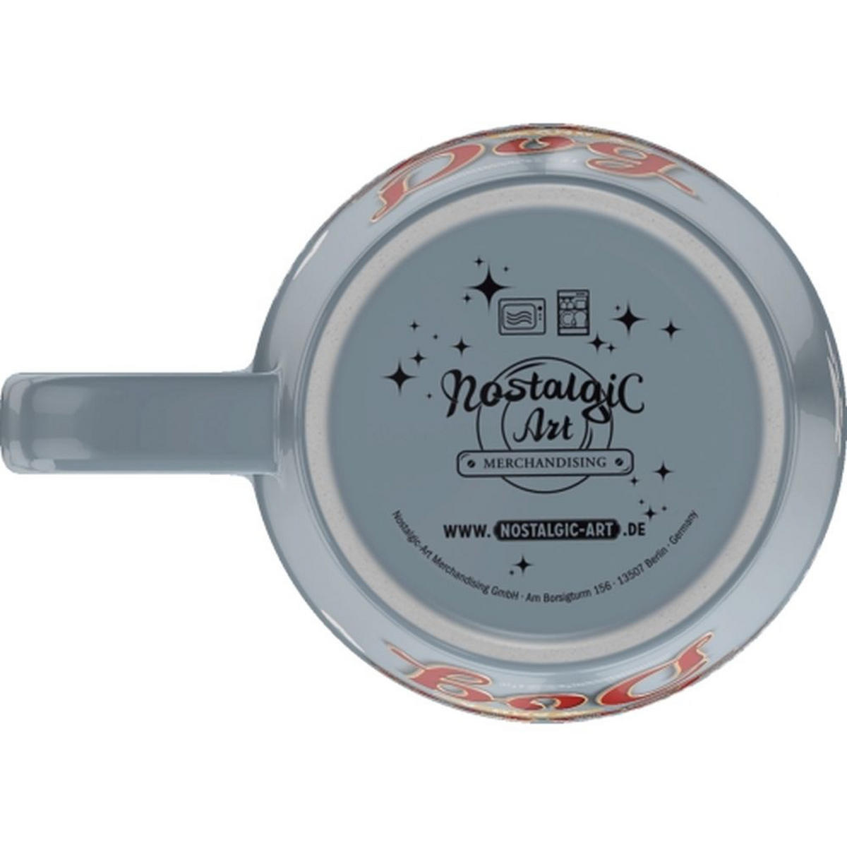 KAFFEETASSE 330 ml PfotenSchild Love Dog - Multicolor, Keramik (0.33L) - Nostalgic-Art