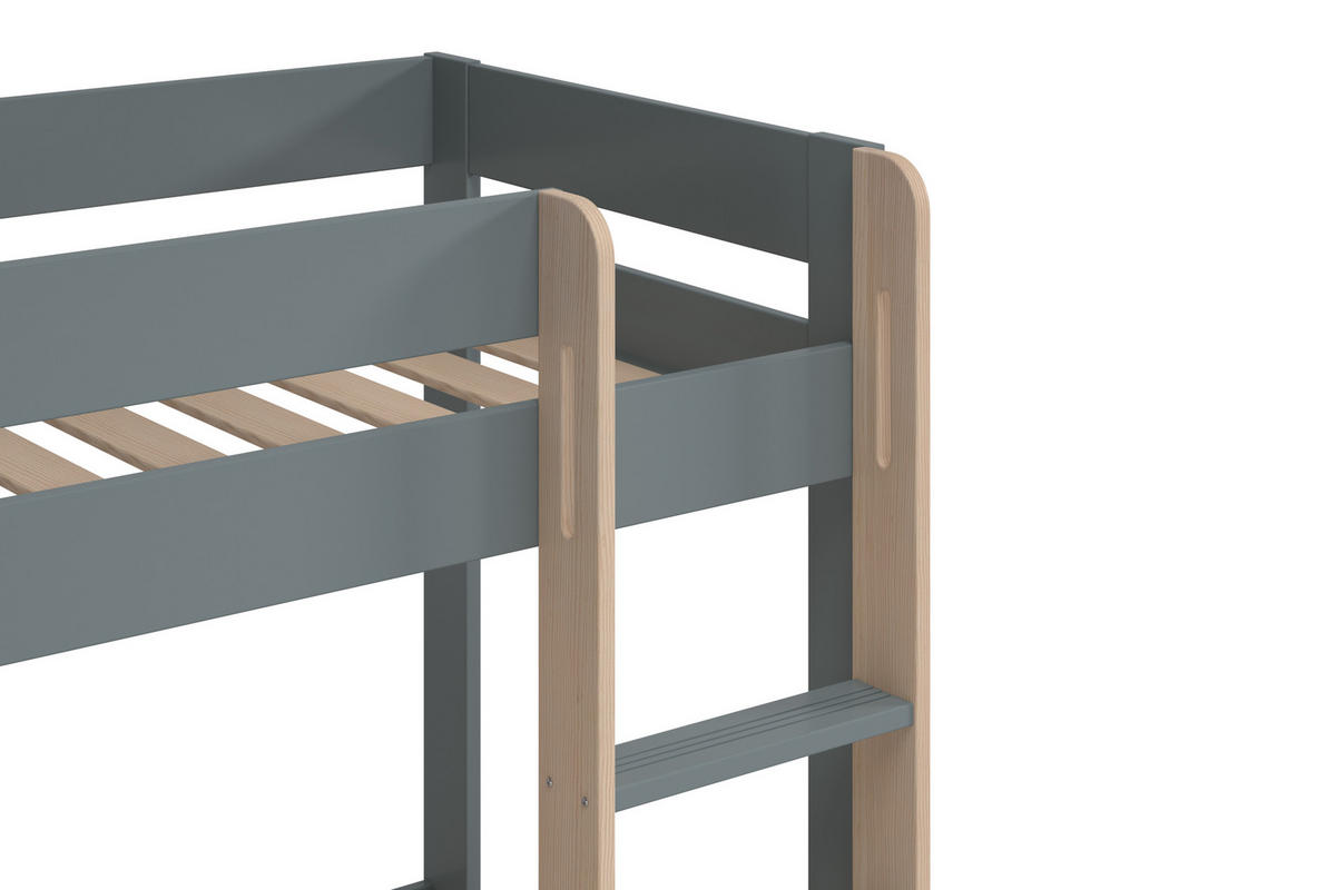 ETAGENBETTEN 90x190 cm 107,4/197/131,5 cm - Grün, Holz (90/190cm) - Calicosy