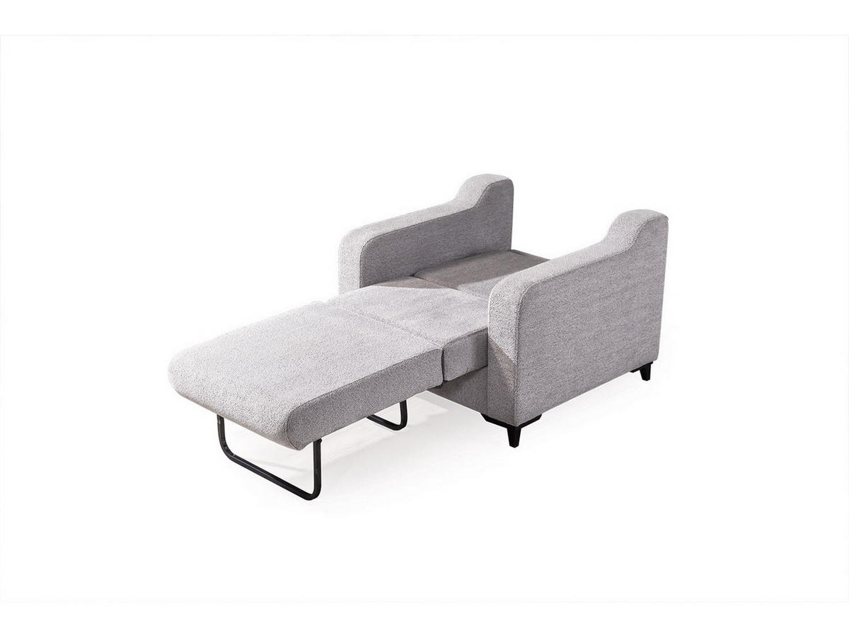 SOFA Transforma Sessel Webstoff Grau - Grau, Holz/Textil (100/80/100cm) - Villa Möbel