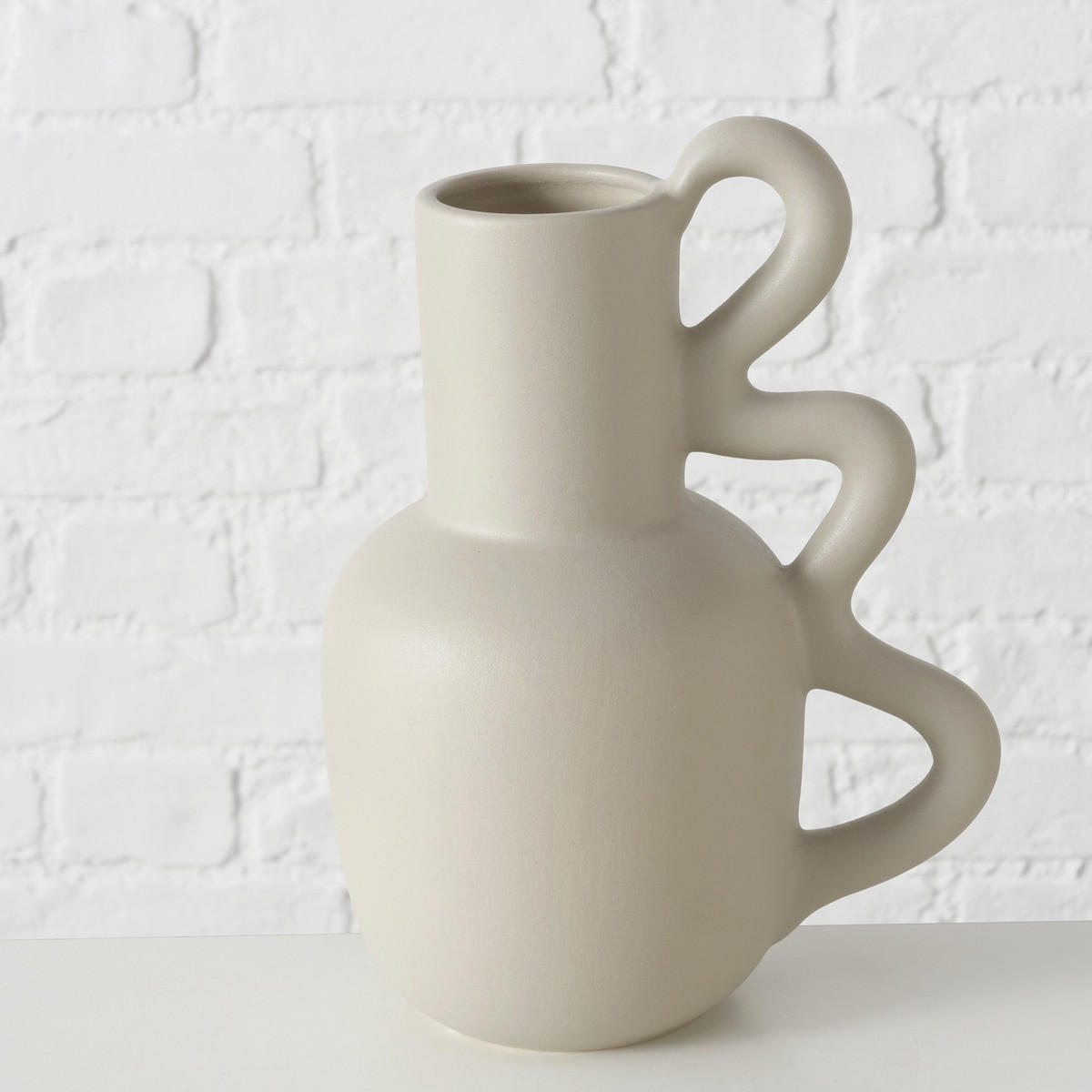 VASE Ton matt Reves 24 cm - Beige, Keramik (23.7cm) - Boltze Home