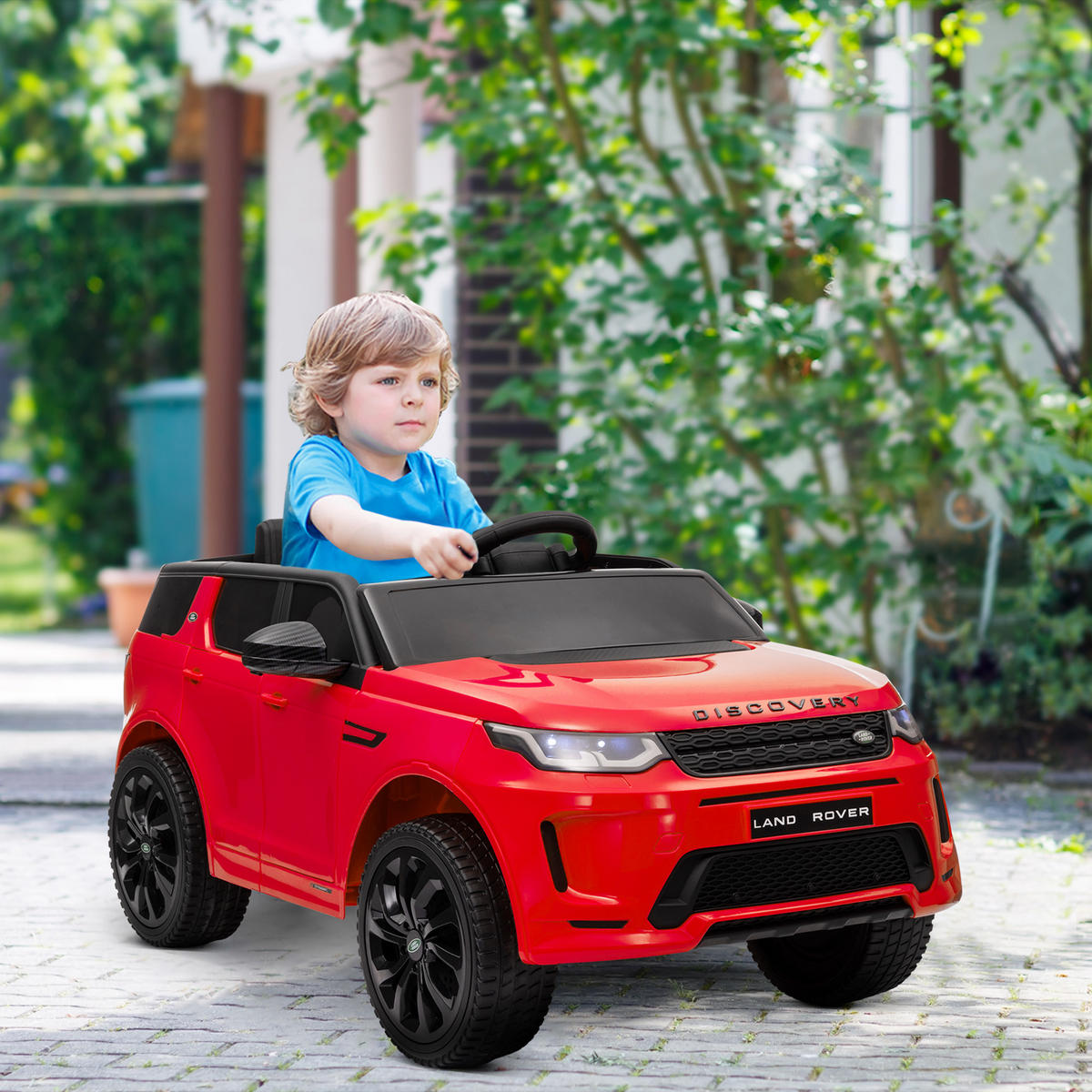 KINDER Elektroauto 12V Kinderauto mit 2,4G Fernbedienung, Musik, 3-5 km/h - Rot, Kunststoff (106/65.5/51cm) - AIYAPLAY