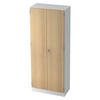AKTENSCHRANK - 5 Ordnerhöhen 42/80/200,4 cm in Weiß/Eichefarben - Eichefarben/Weiß, Holzwerkstoff (80/200.4/42cm) - bümö