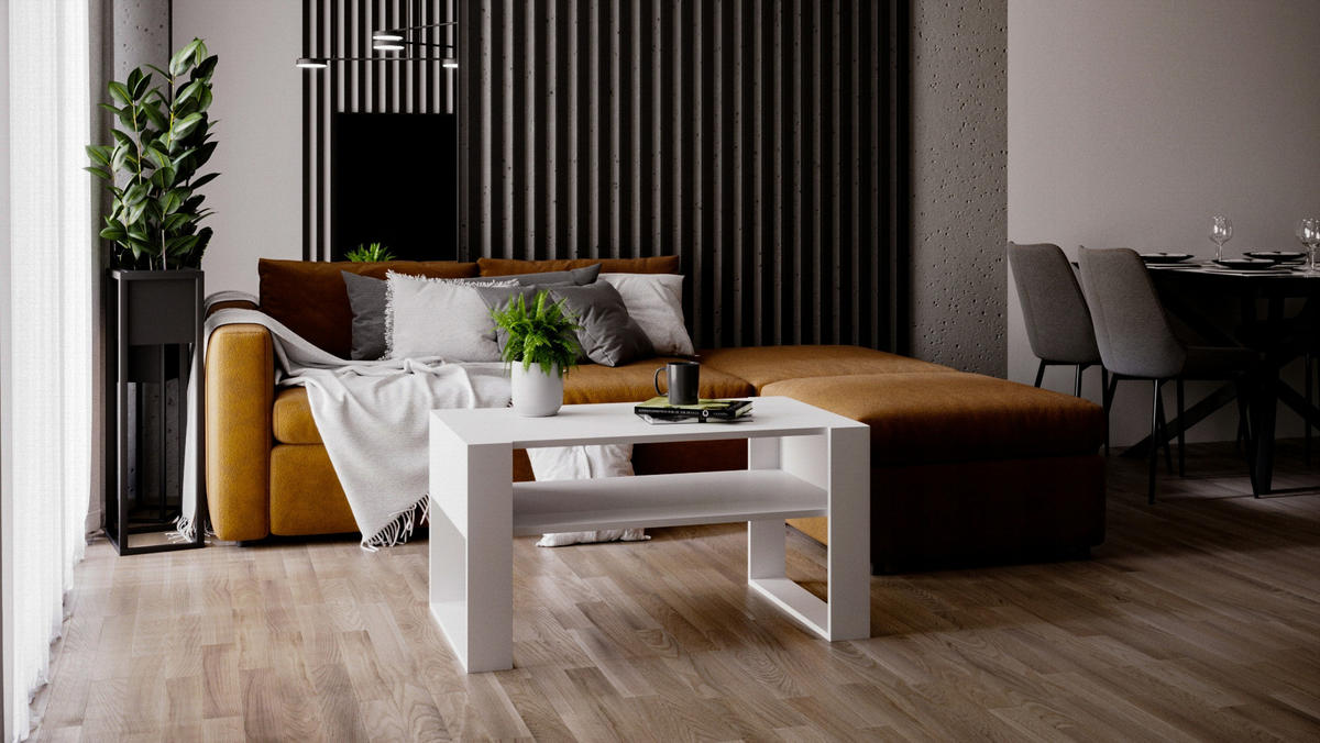 COUCHTISCH Karo92 92/45/53,6 - Weiß, Holzwerkstoff (54/92/45cm) - RAUMHIRSCH FURNITURE