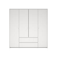 KLEIDERSCHRANK, Next, Weiß, Holzwerkstoff, 197 x 58 x 203 cm - Weiß, Holzwerkstoff (197/203/58cm) - ebuy24