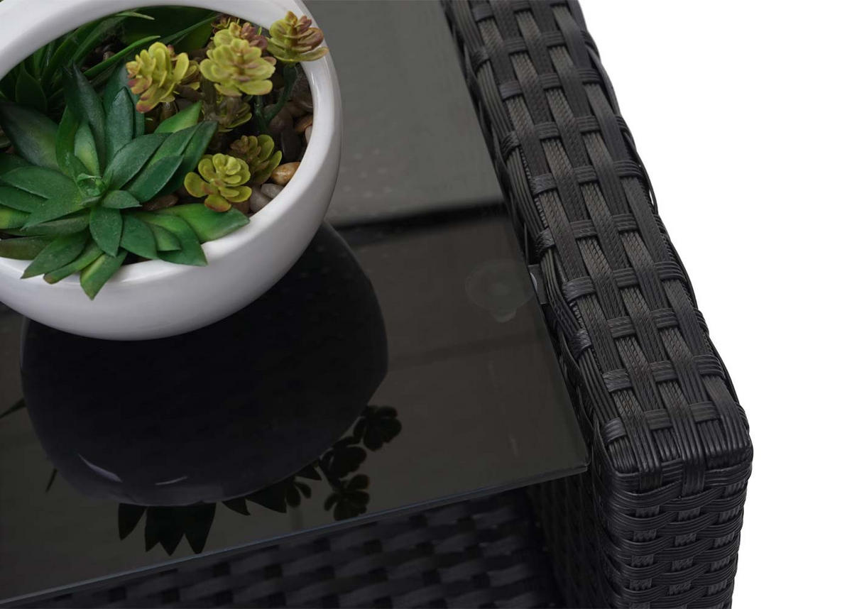 GARTEN-GARNITUR XXL mit Kissen Anthrazit - Anthrazit, Textil - PROREGAL