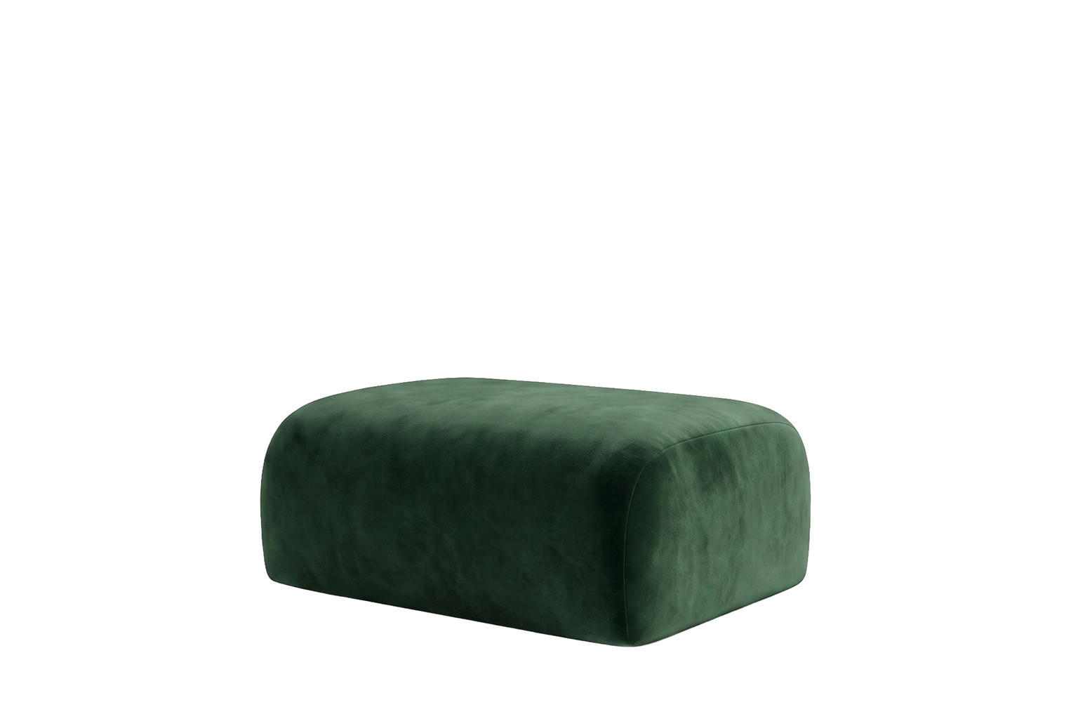HOCKER, Sitzhocker, Velvet-Stoff Bluvel, Grün, GRETA - Grün, Holz (91/40/89cm) - Kaiser Möbel