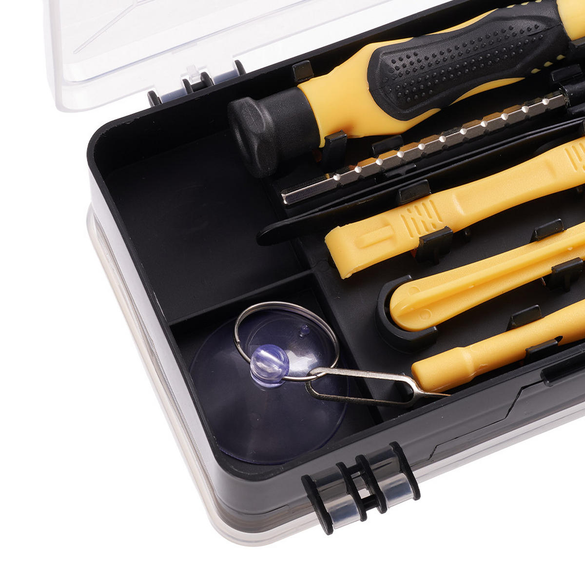 SCHRAUBENDREHER-SET für Feinmechaniker 115-in-1 multifunktionales Schraubendreher-Set für Feinmechaniker in Gelb - Gelb, Metall (10.5/17.8/5.1cm) - Livingandhome