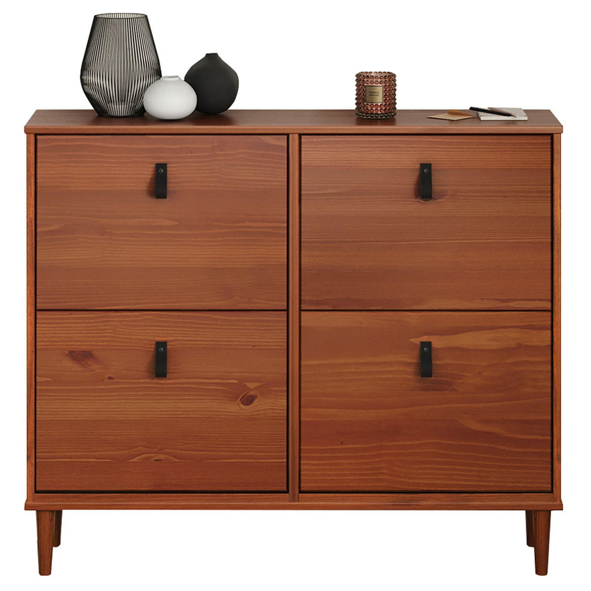 SCHUHKIPPER MIKKA Kastanie - Kastanienfarben, Holz (107/92/25cm) - IDIMEX