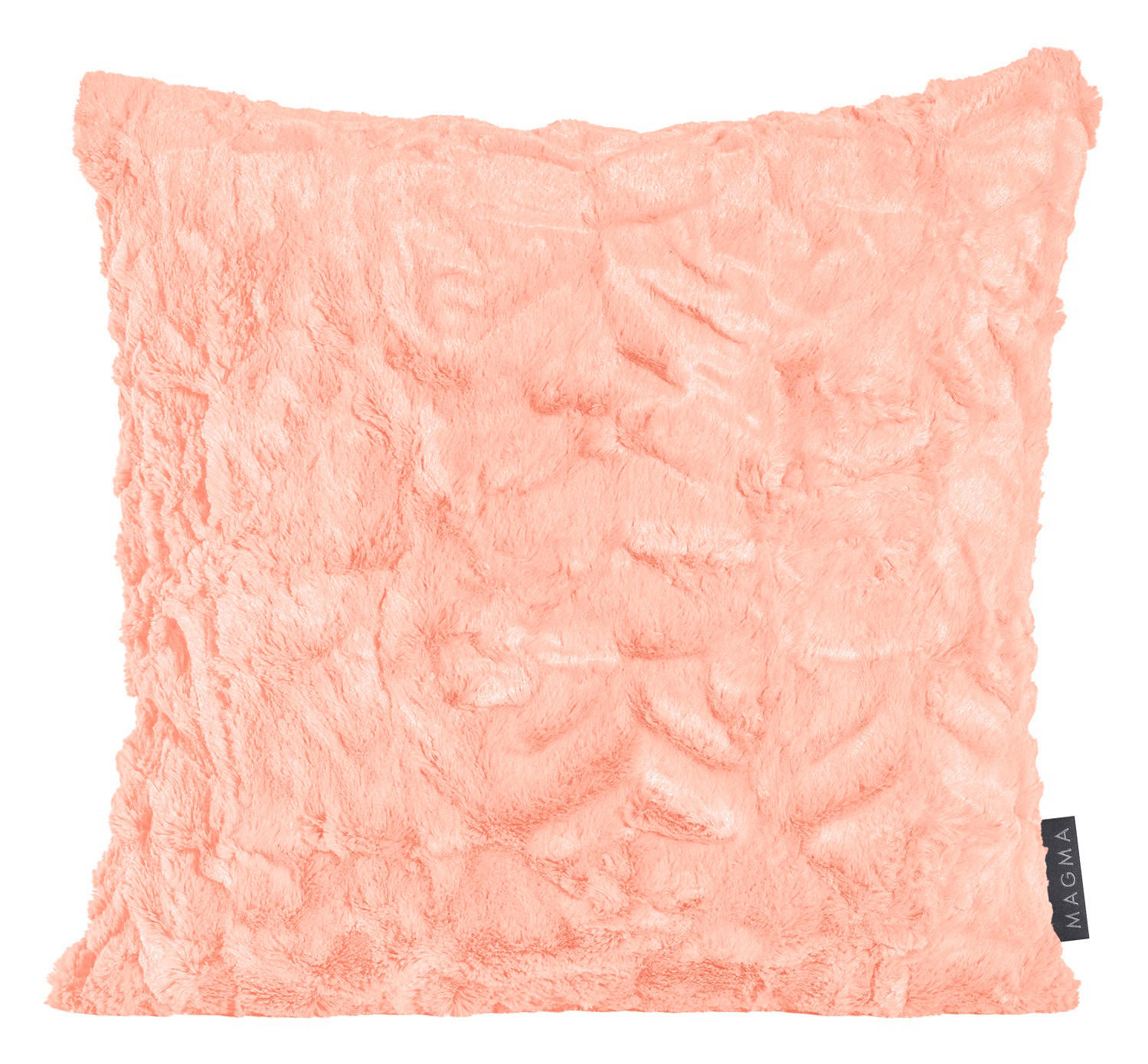KISSENHÜLLE 2er Set Fluffy 50/50 cm apricot - Orange, Textil (50/50cm) - Magma Heimtexx