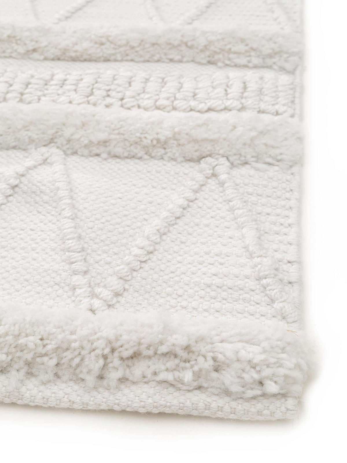 TEPPICH aus recyceltem Material Toni Ivory 200x300 cm - Creme, Textil (200/300cm) - benuta Pure