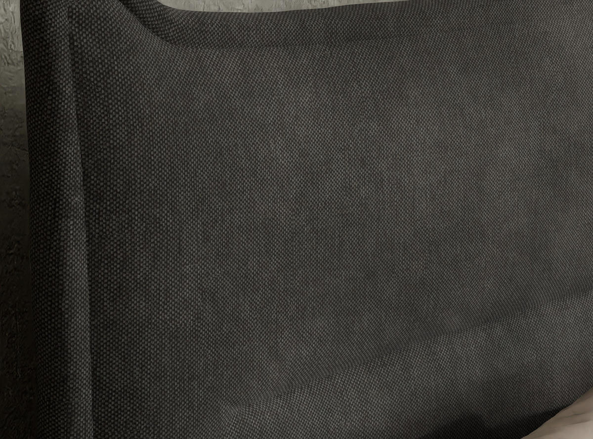 BOXSPRINGBETT Pelino 140/200 cm, in Graphit, Bettkasten, Matratze, Topper - Schwarz/Graphitfarben, Holz/Holzwerkstoff (140/200cm) - Maison de Reve