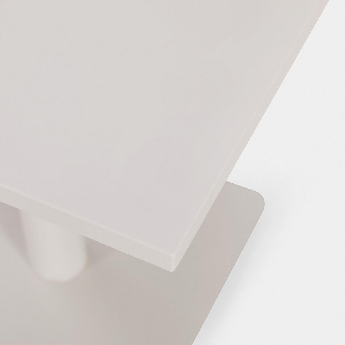 ESSTISCH Thule Beige 70 cm x 76 cm - Beige, Metall (70/70/76cm) - Klast Home